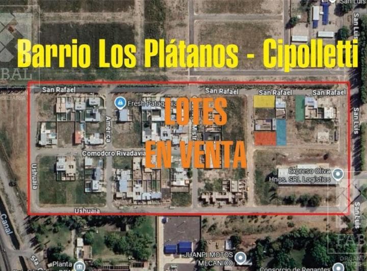 Terreno Venta Los Plátanos, Cipolletti, de 400 m&sup2; Aptos Para Dos Dúplex - 3