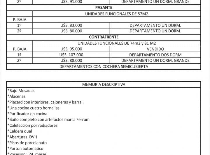 Departamentos de Dos Habitaciones. Calefacción por Radiadores - 5