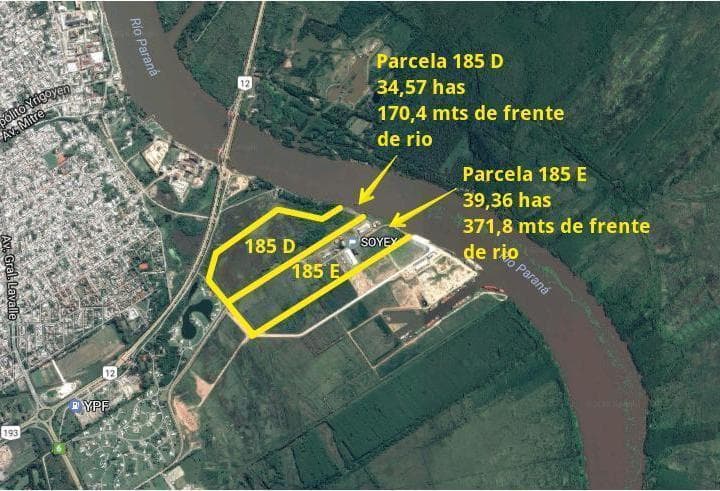 Fraccion Industrial Portuaria - 74 Has - Zarate Precio Consultar - 2