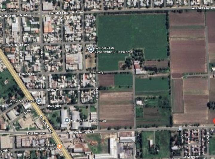 Terreno 12ha o Fraccionado, 10 Lotes de 1ha Aprox, Pasos Av San Martin - 5