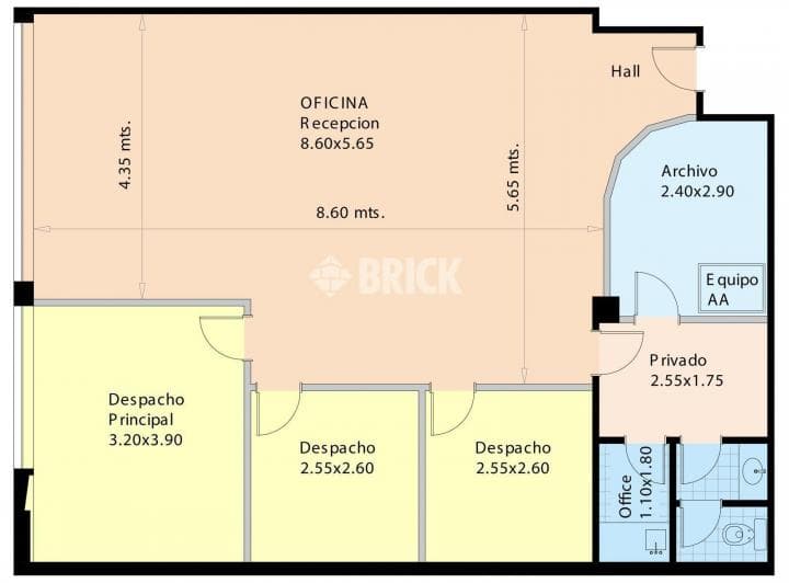 Oficina en Av Corrientes Al 1800 - Frente 91 m² Cochera Fija Impec T/sol Espect Recepcion - 2