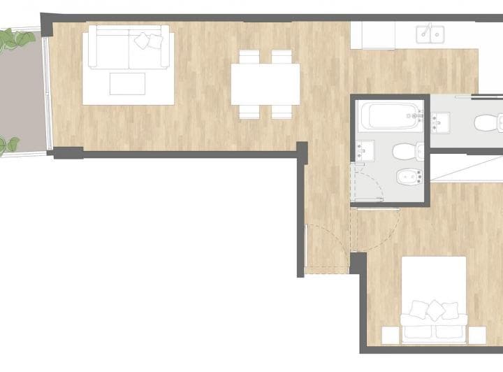 Departamento Monoambiente en Belgrano - 2