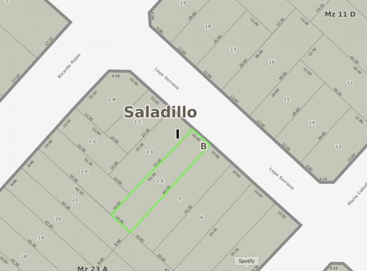 En Venta Terreno 433 m² Sobre Asfalto Saladillo - 5