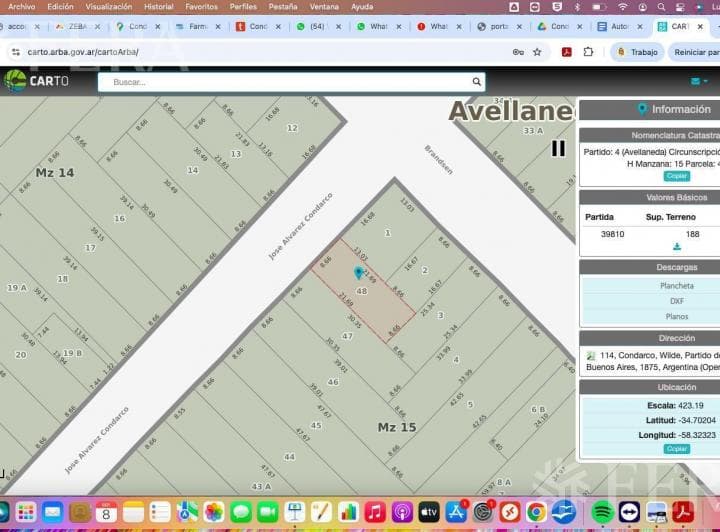 Venta Lote de 187,83 m en Wilde. Ideal Inversor - 3