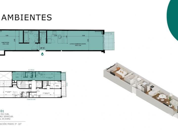 Departamento en Belgrano 2 Ambientes Amenities Financiacion Balcon - 4