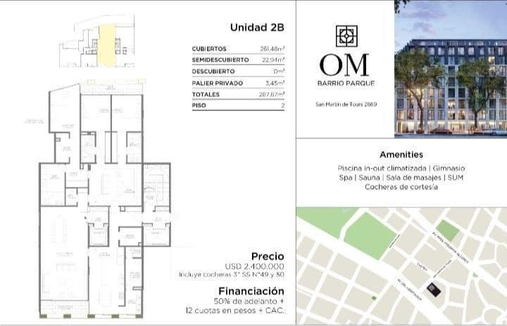 Departamento 5 Ambientes. | San Martín de Tours Al 2800 - 2
