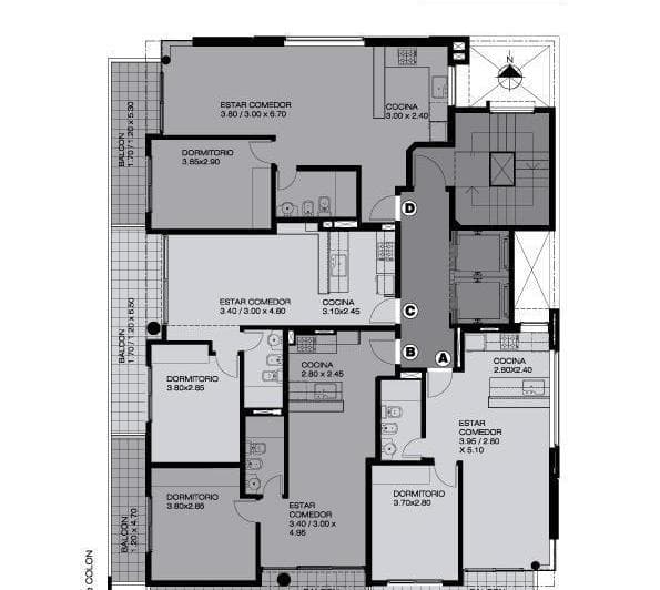 A Estrenar. - Departamento de un Dormitorio a La Venta, Colon 1889 - 5