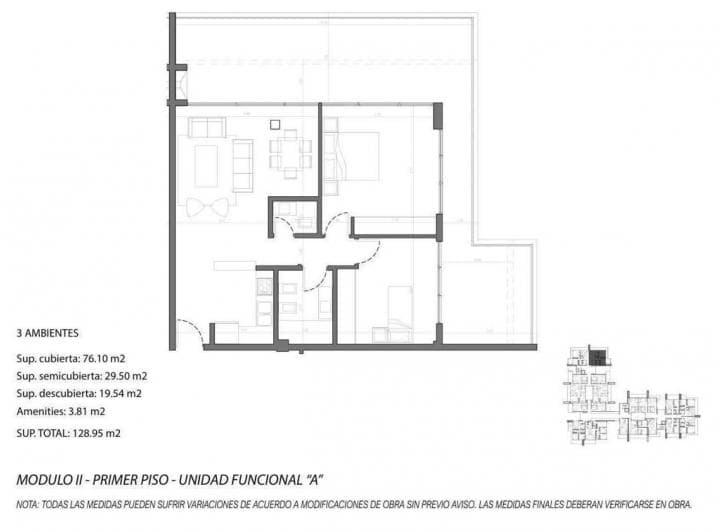Departamento en Venta a Estrenar 3 Ambientes con Cochera y Balcón en Bosque Pilar - 5