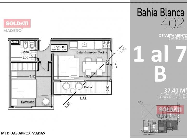 Venta Departamento 2 Ambientes Wilde - 2