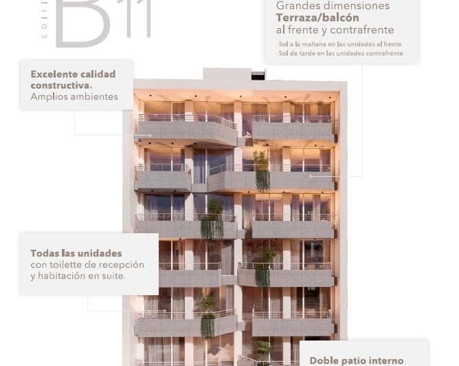 Departamentos 2 Ambientes en Pozo Bonjo 11 - 4