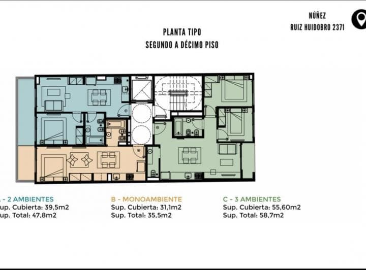 Venta Departamento 2 Ambientes en Nuñez - 4