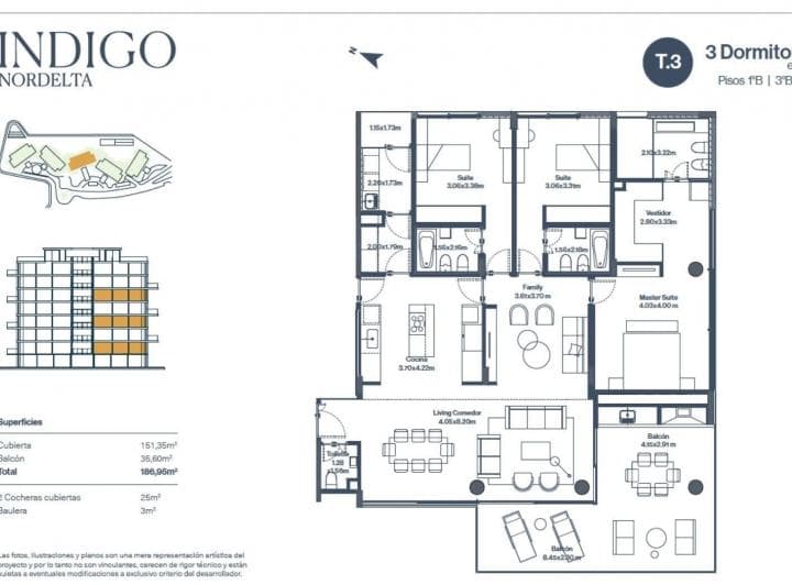 4 Ambientes en Venta Departamento - Indigo Nordelta - 3