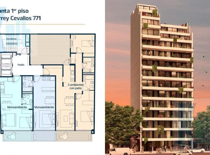 Excelente Departamento Monoambiente con Balcón Al Frente en Venta en Construcción en Monserrat - 5