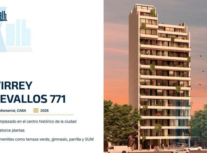 Excelente Departamento Monoambiente con Balcón Al Frente en Venta en Construcción en Monserrat - 2