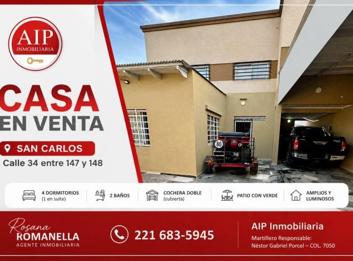 Casa Tres Dorm. - La Plata San Carlos - 2