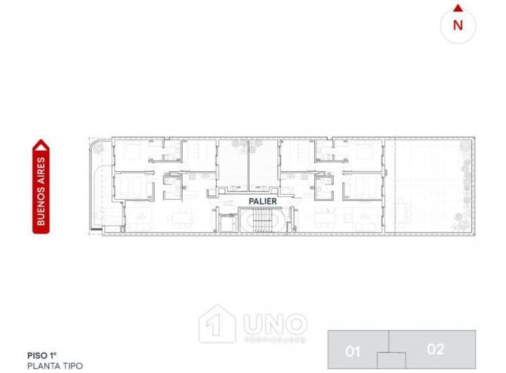 Departamento de 1 Dormitorio con Balcón y Amenities. Entrega 2028. Posibilidad Cochera. - 3