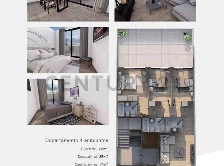 Venta Departamento 4 Ambientes Al Frente con Balcon Aterrazado en Monte Castro - 2