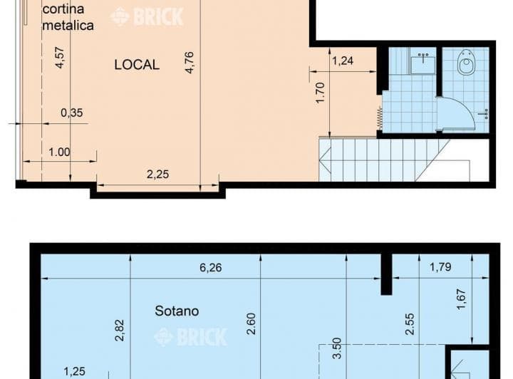 Local a La Calle en Ecuador y Av Cordoba - 56 m² Cortina Metalica Todo Sotano - 2
