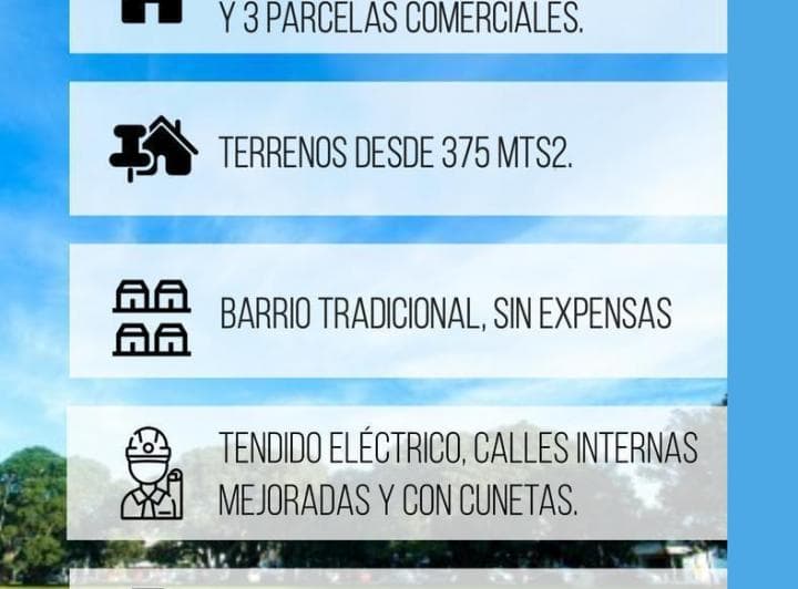 Venta - Lotes 381 m² en Barrio Abierto - Camino a Estancias Financiados - 3