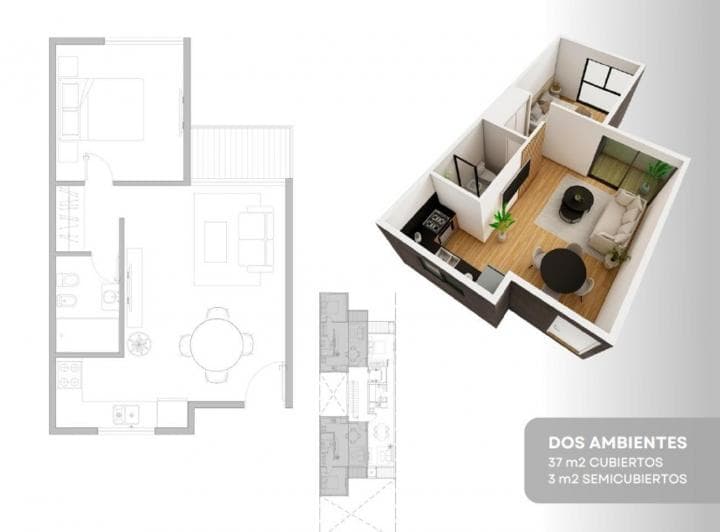Venta en Pozo Moron - Departamentos 1 2 & 3 Ambientes - 5