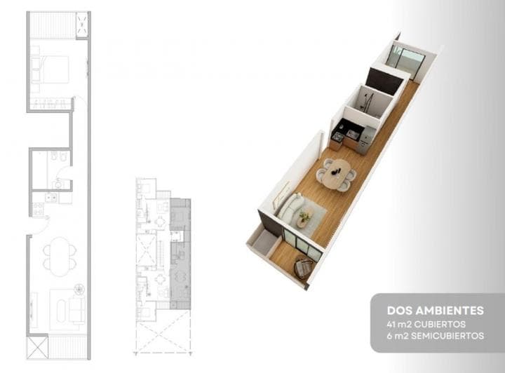 Venta en Pozo Moron - Departamentos 1 2 & 3 Ambientes - 4