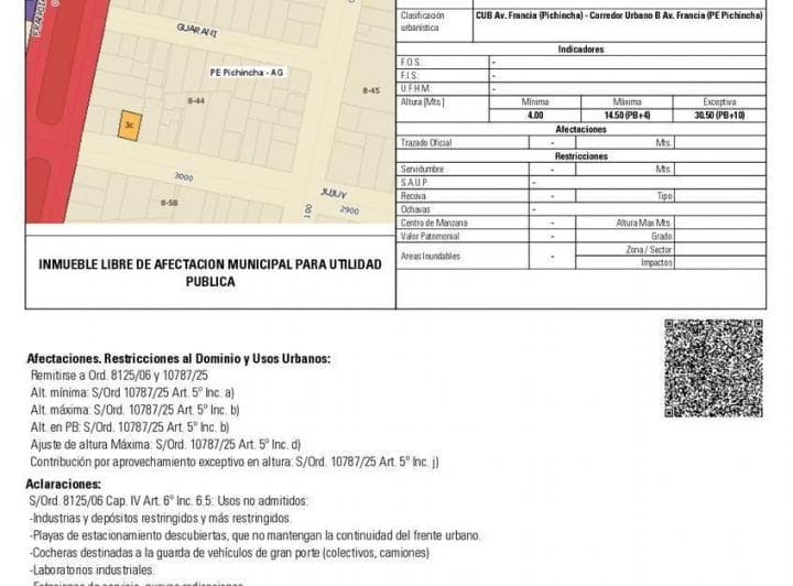 Terreno en Pichincha, a m Puerto Norte, Posibilidad Planta Baja y Diez Pisos - 3