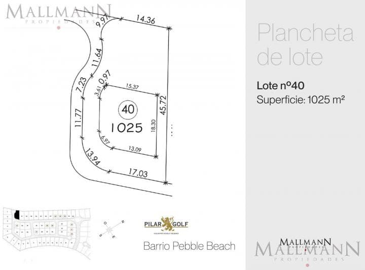 Venta de Terreno en Pilar Golf Club Al Golf - 2