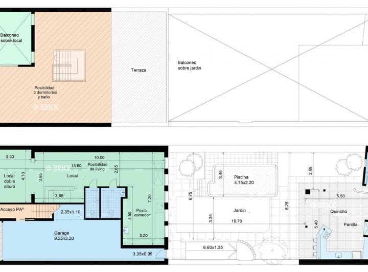(En Block) Local a La Calle y 3 Oficinas en Cespedes Al 3000 - Garage P/2 Autos Gran Tza Jardin - 2