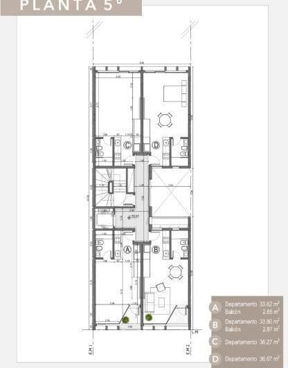 Departamento a Estrenar de 1 Ambiente. Bonjo 10 en Zona Guemes - 2