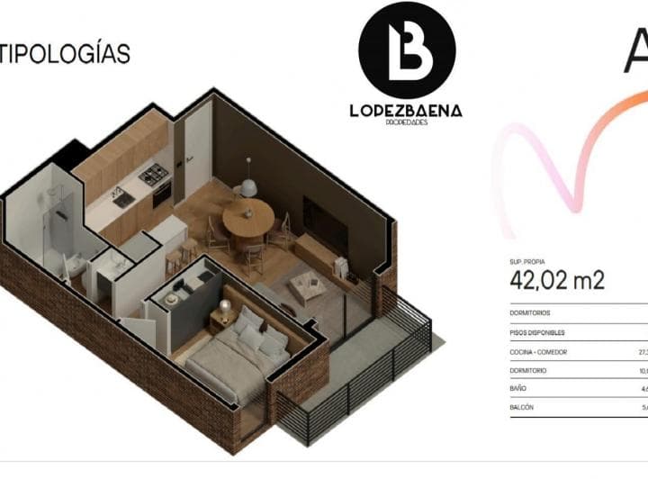 Departamento en Venta 2 Dorm. - Inversión - 5