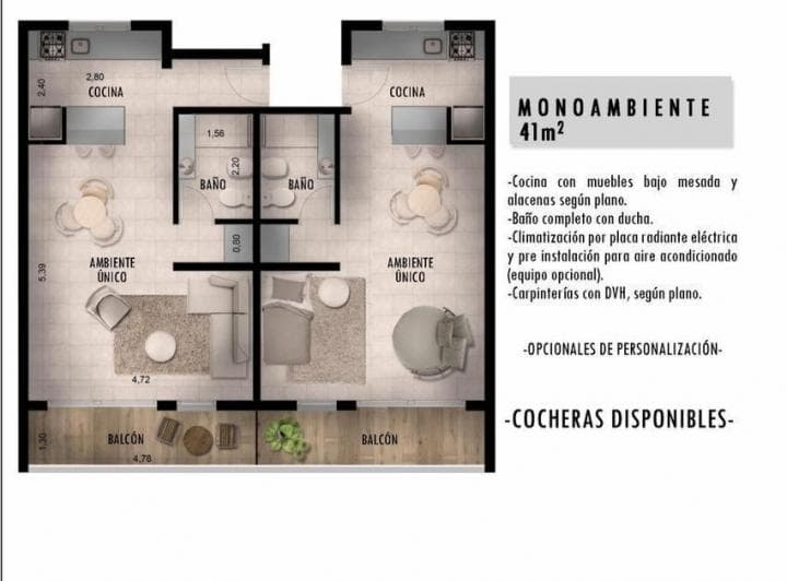 Venta de Monoambiente a Estrenar - 2