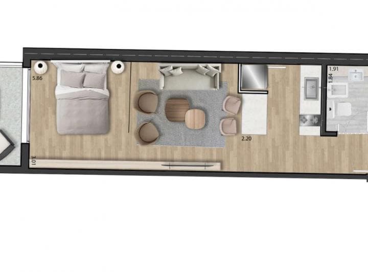 Venta Departamento Monoambiente con Espectaculares Amenities en Belgrano - 2