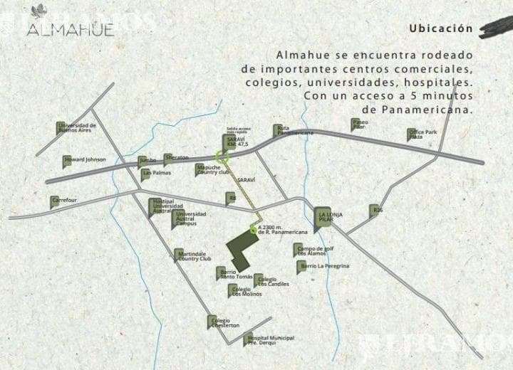 Almahue, Nuevo Barrio Cerrado en Pilar Km 47,5. 40has Parquizadas, Amenities Premium. - 3