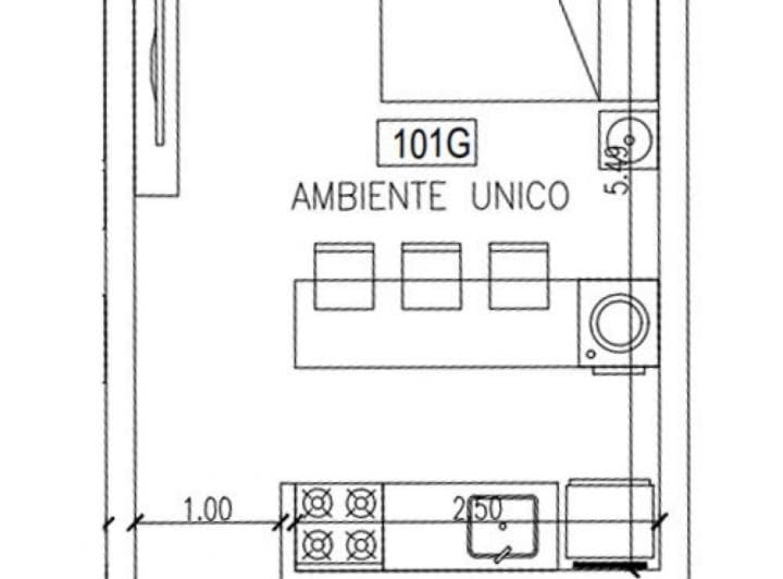 Departamento Monoambiente en Barrio Belgrano - en Pozo - Financiado. - 4