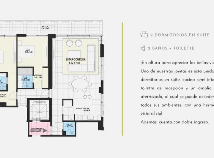Venta Maui Torre Sur | 2 Dorm. con Cochera - 3