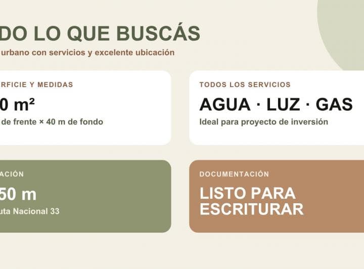Excelente Terreno en Venta - 2