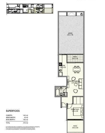 Departamento Pb 2 Amb. a Estrenar en Villa Urquiza - 2