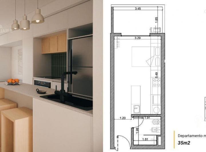 Departamento 2 Ambientes en Venta Oportunidad en Pozo - 3