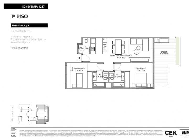 Departamento Venta 3 Ambientes Belgrano - 3