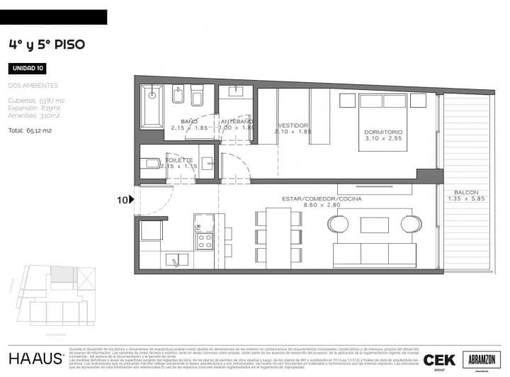 Departamento Venta 2 Ambientes Palermo Soho - 2