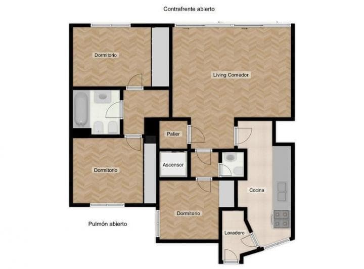 Luminoso Semipiso de 4 Amb. C/ Vista Abierta a Renovar - Excelente Ubicación - 2