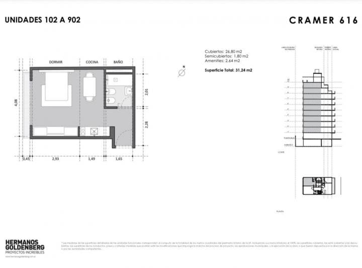 Departamento Monoambiente en Venta Belgrano - 5