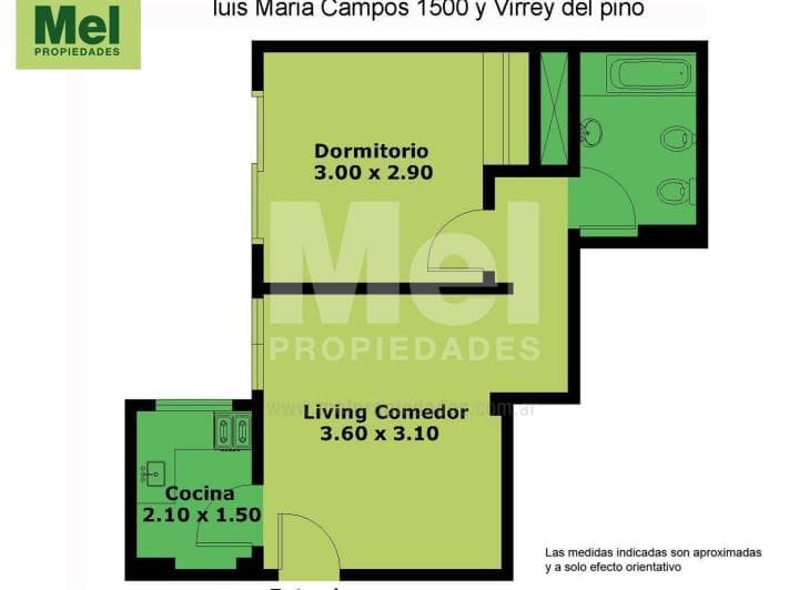 2 Ambientes | Alquiler Belgrano | Interno Luminoso - 2