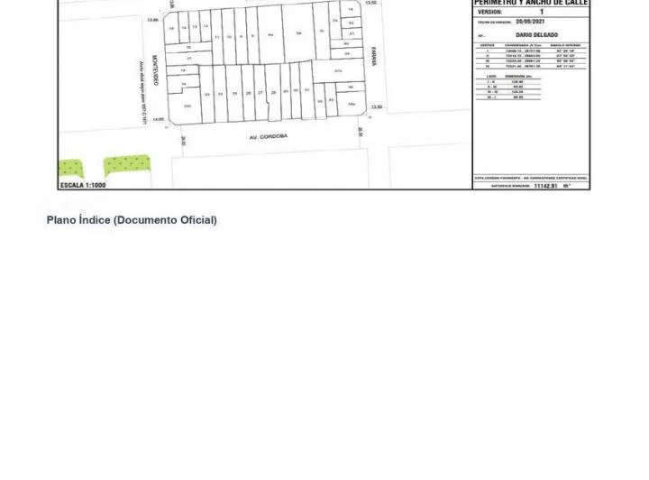 Venta Lote 8.66 X 13 Recoleta m² Vendibles 1 - 3
