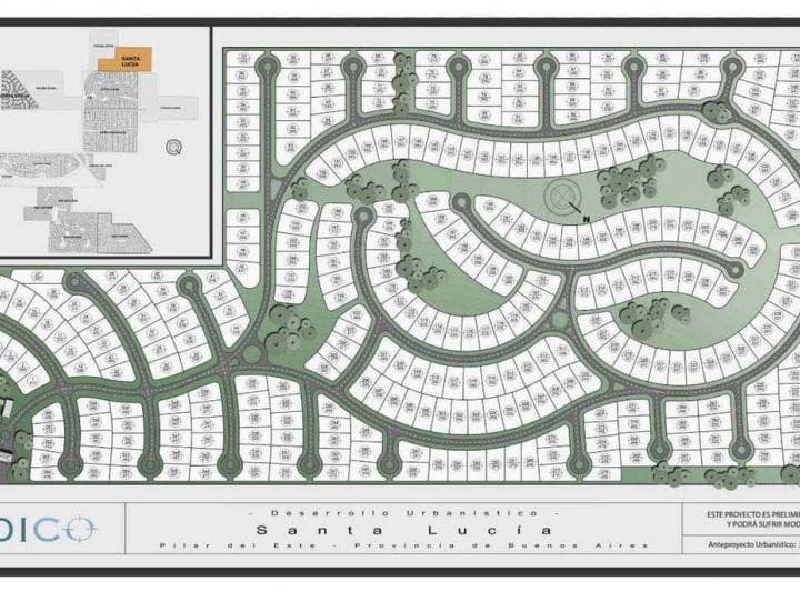 Lote en Venta Barrio Santa Lucía - Pilar del Este - 2