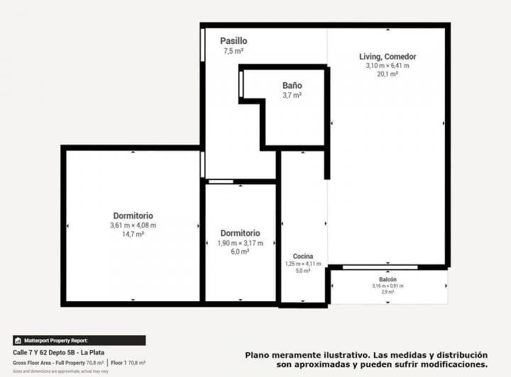 Departamento en Venta La Plata 2 Dorm. - 2