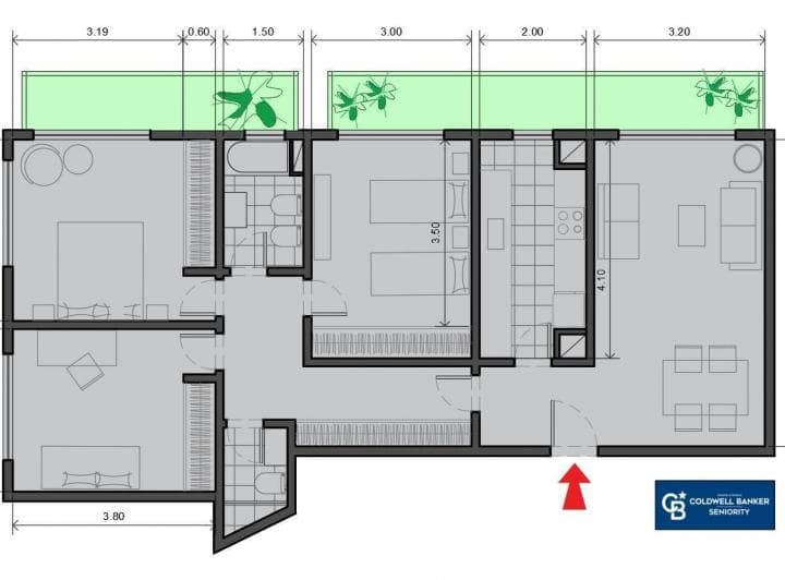 Venta Departamento 4 Ambientes con Balcón Corrido - Palermo Chico - 3