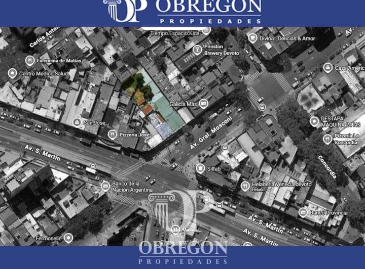 Venta Doble Lote 2850 m Vendibles / 640 m Lote / Usam Av Mosconi y San Martín - 2