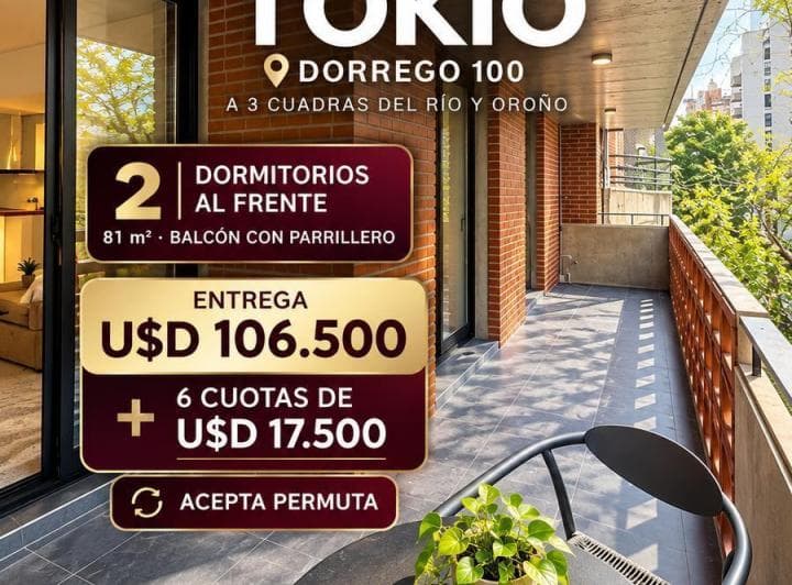 Departamento de 2 Dorm., Parrillero Propio y Amenites - 2