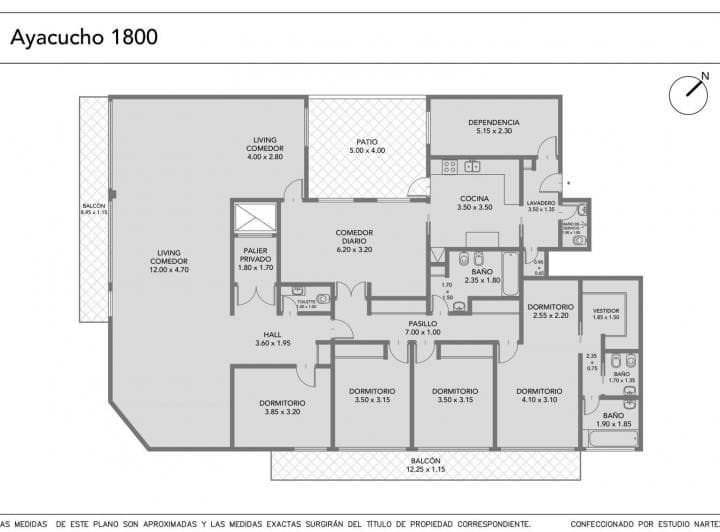Venta Recoleta Departamento 5 Ambientes Dependencia Cochera - 3